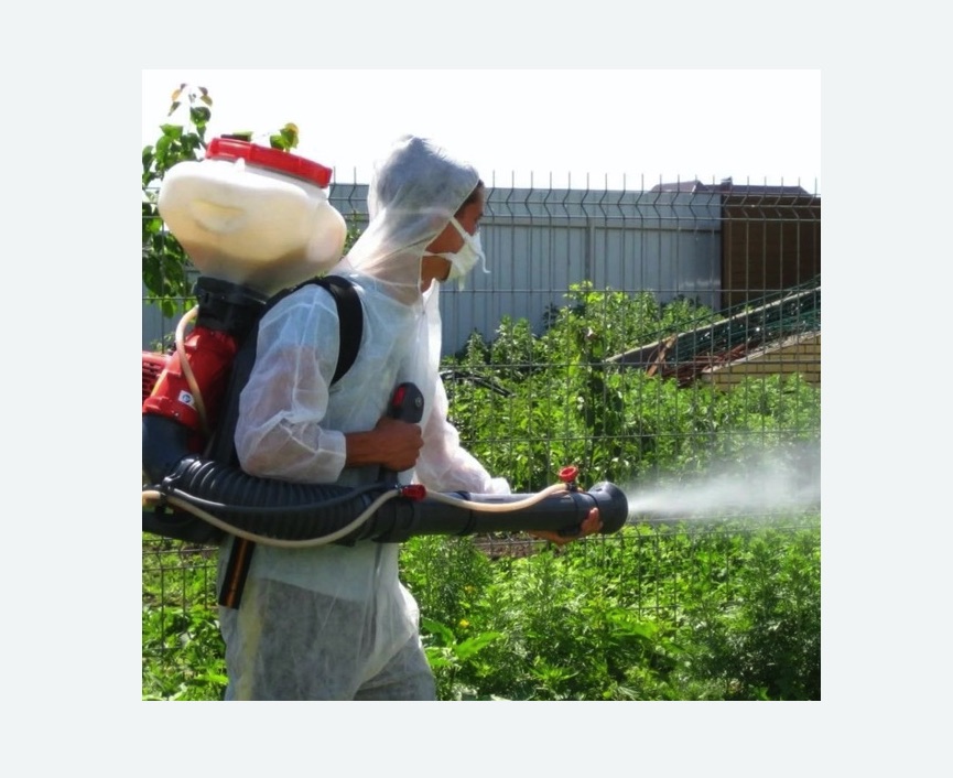 Акарицидная обработка территории в Южно-Сухокумске