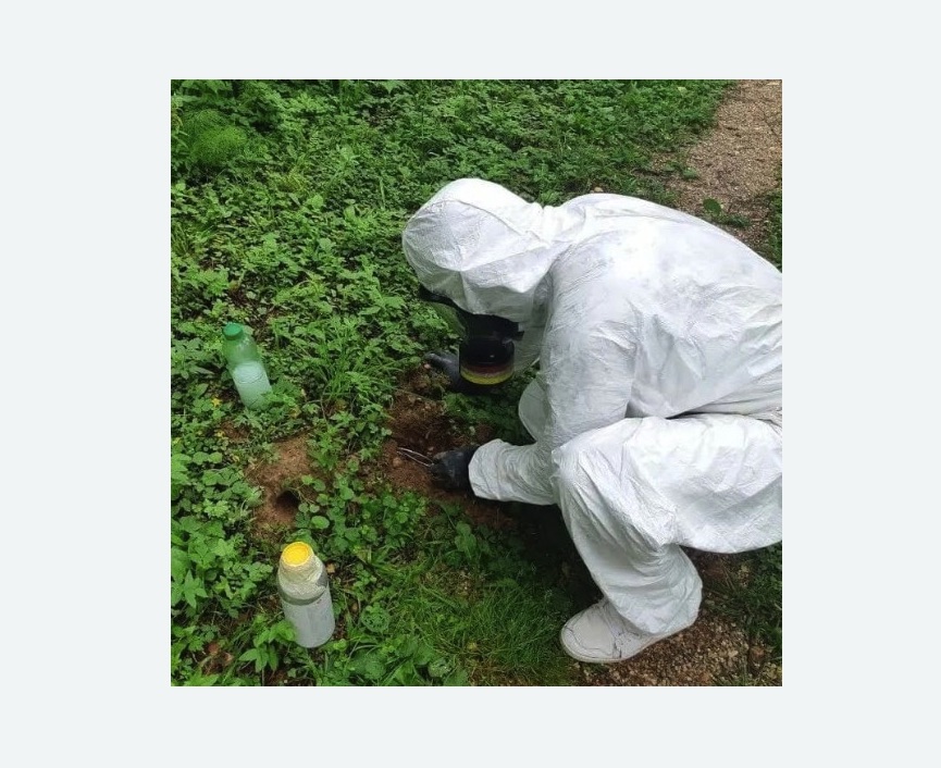 уничтожение кротов на участке в Южно-Сухокумске